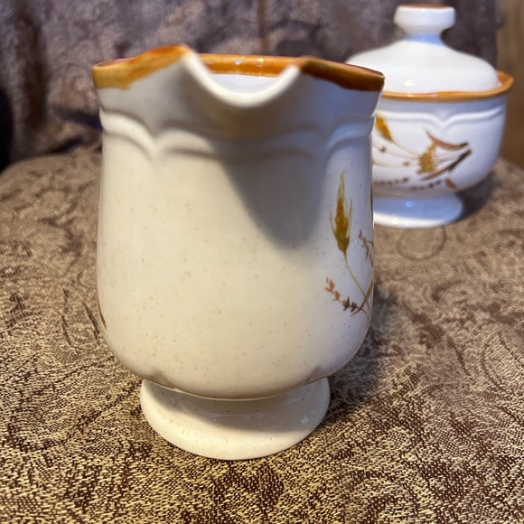 Sangostone Autumn Wheat Pattern Sugar/Creamer set. - Picture 7 of 10
